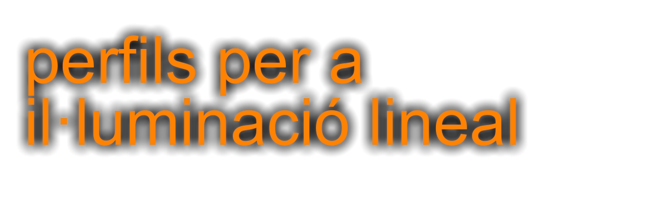 perfils per a il·luminació lineal